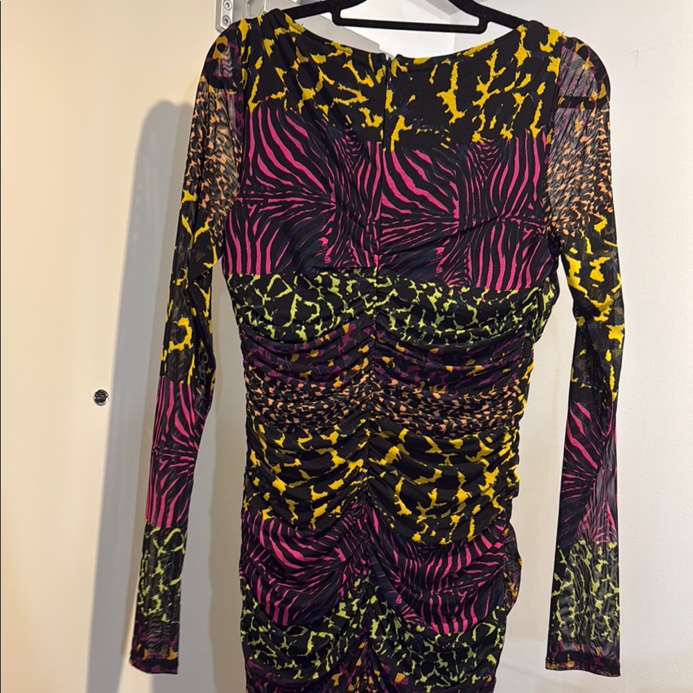 Guess Multicolor Patterned Women's Dress - Picture 8 of 9